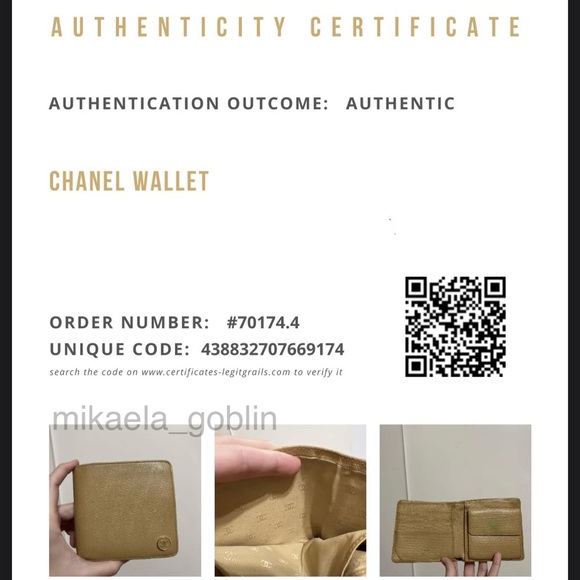 Chanel Bifold Leather Wallet in Tan - Picture 5 of 17